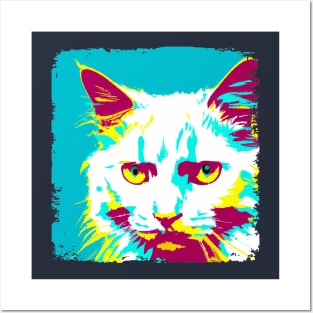 Turkish Angora Pop Art - Cat Lover Gift Posters and Art